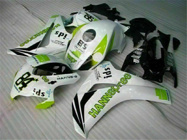 CBR 1000 RR 2008-2011 Motorrad Verkleidungen - Weiß Grün Hannspree 84 CBR 1000 RR 2008-2011 Motorrad Verkleidungen - Weiß Grün Hannspree 84
