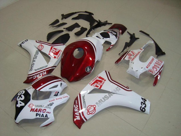 CBR 1000 RR 2008-2011 Motorrad Verkleidungen - Weiß Rot HARC Pro PIAA 634 CBR 1000 RR 2008-2011 Motorrad Verkleidungen - Weiß Rot HARC Pro PIAA 634