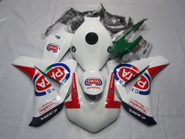 CBR 1000 RR 2008-2011 Motorrad Verkleidungen - Weiß Rot PATA