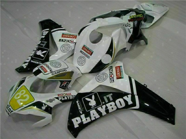 CBR 1000 RR 2008-2011 Motorrad Verkleidungen - Weiß Schwarz Playboy CBR 1000 RR 2008-2011 Motorrad Verkleidungen - Weiß Schwarz Playboy