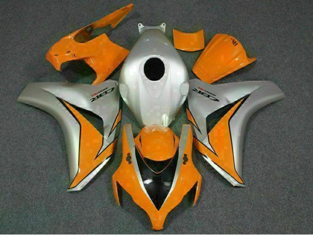 CBR 1000 RR 2008-2011 Motorrad Vollverkleidung - Orange Silber CBR 1000 RR 2008-2011 Motorrad Vollverkleidung - Orange Silber