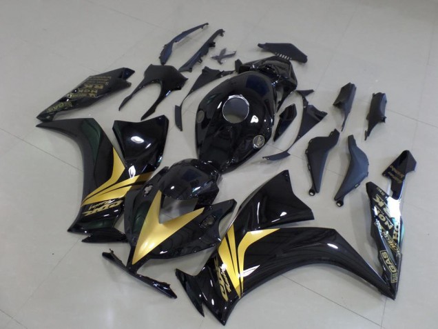 CBR 1000 RR 2012-2016 Motorrad Verkleidungen - Glänzend Schwarz Gold Aufkleber CBR 1000 RR 2012-2016 Motorrad Verkleidungen - Glänzend Schwarz Gold Aufkleber