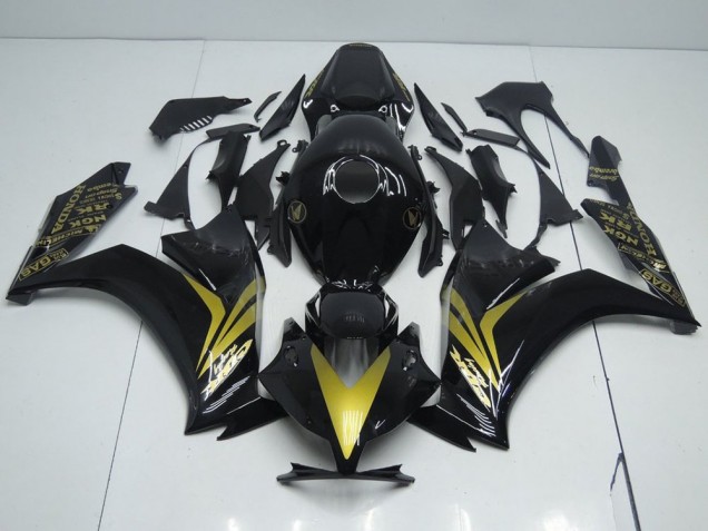 CBR 1000 RR 2012-2016 Motorrad Verkleidungen - Glänzend Schwarz und Gold CBR 1000 RR 2012-2016 Motorrad Verkleidungen - Glänzend Schwarz und Gold