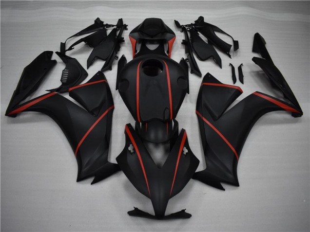 CBR 1000 RR 2012-2016 Motorrad Verkleidungen - Matt Schwarz Rot CBR 1000 RR 2012-2016 Motorrad Verkleidungen - Matt Schwarz Rot