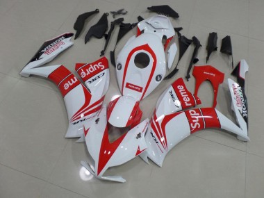CBR 1000 RR 2012-2016 Motorrad Verkleidungen - Rot Weiß Supreme
