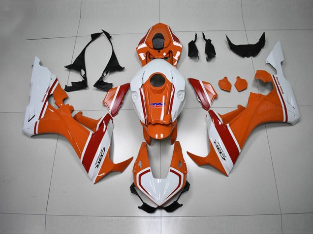 CBR 1000 RR 2017-2023 Motorrad Verkleidungen - Orange Weiß HRC CBR 1000 RR 2017-2023 Motorrad Verkleidungen - Orange Weiß HRC