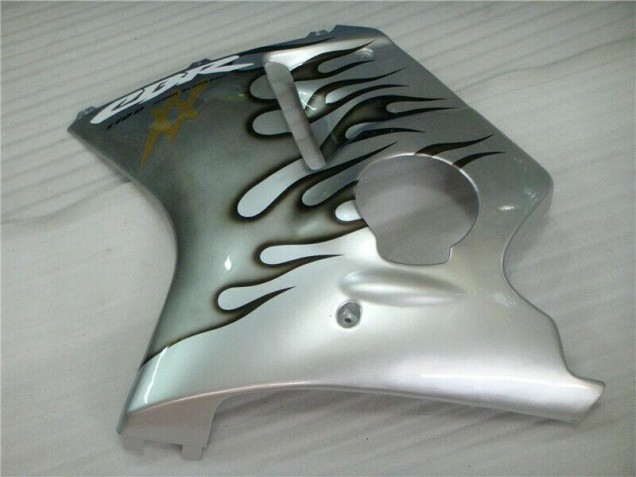 CBR 1100 XX 1996-2007 Motorrad Verkleidungen - Flamme Silber grau CBR 1100 XX 1996-2007 Motorrad Verkleidungen - Flamme Silber grau