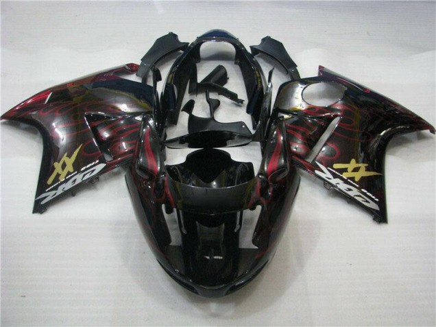 CBR 1100 XX 1996-2007 Motorrad Verkleidungen - Rot Flamme CBR 1100 XX 1996-2007 Motorrad Verkleidungen - Rot Flamme