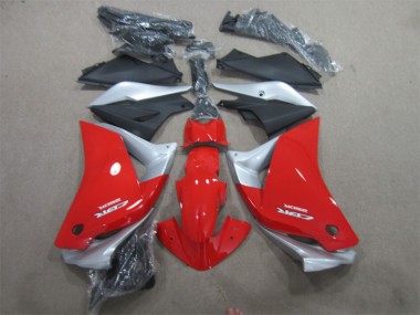 CBR 125 R 2011-2013 Motorrad Verkleidungen - Rot Silber Schwarz