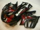 CBR 600 F3 1995-1998 Motorrad Verkleidung - Schwarz rote Flamme CBR 600 F3 1995-1998 Motorrad Verkleidung - Schwarz rote Flamme