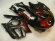 CBR 600 F3 1995-1998 Motorrad Verkleidung - Schwarz rote Flamme CBR 600 F3 1995-1998 Motorrad Verkleidung - Schwarz rote Flamme