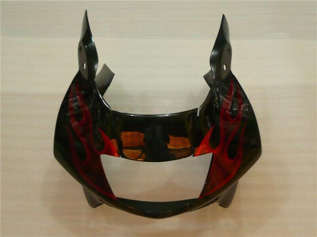 CBR 600 F3 1995-1998 Motorrad Verkleidung - Schwarz rote Flamme CBR 600 F3 1995-1998 Motorrad Verkleidung - Schwarz rote Flamme