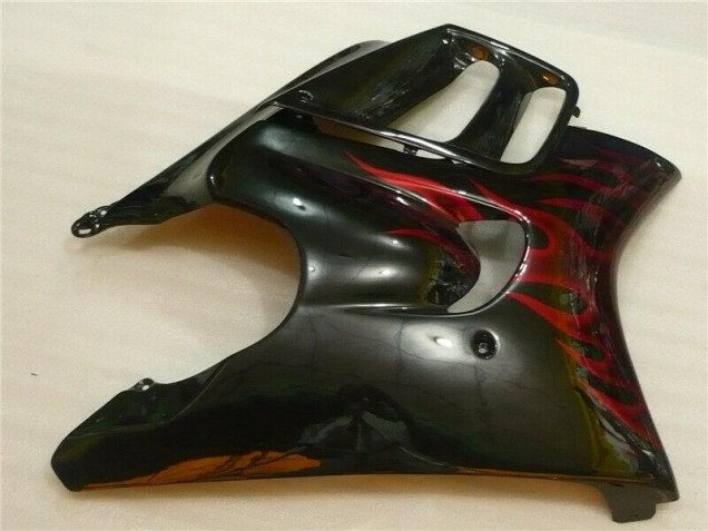CBR 600 F3 1995-1998 Motorrad Verkleidung - Schwarz rote Flamme CBR 600 F3 1995-1998 Motorrad Verkleidung - Schwarz rote Flamme