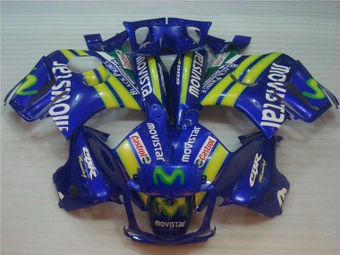 CBR 600 F3 1995-1998 Motorrad Verkleidungen - Blaus Movistar Castrol