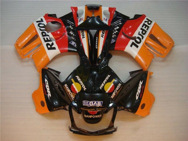 CBR 600 F3 1995-1998 Motorrad Verkleidungen - Schwarz Orange Repsol CBR 600 F3 1995-1998 Motorrad Verkleidungen - Schwarz Orange Repsol