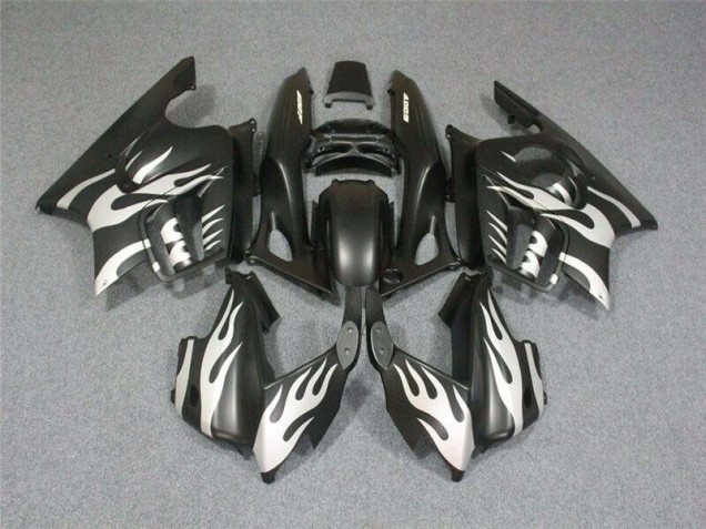 CBR 600 F3 1995-1998 Motorrad Verkleidungen - Schwarze Weiße Flamme CBR 600 F3 1995-1998 Motorrad Verkleidungen - Schwarze Weiße Flamme