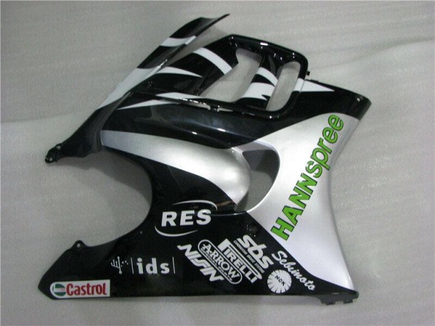 CBR 600 F3 1995-1998 Motorrad Verkleidungen - Weiß Grün Hannspree CBR 600 F3 1995-1998 Motorrad Verkleidungen - Weiß Grün Hannspree