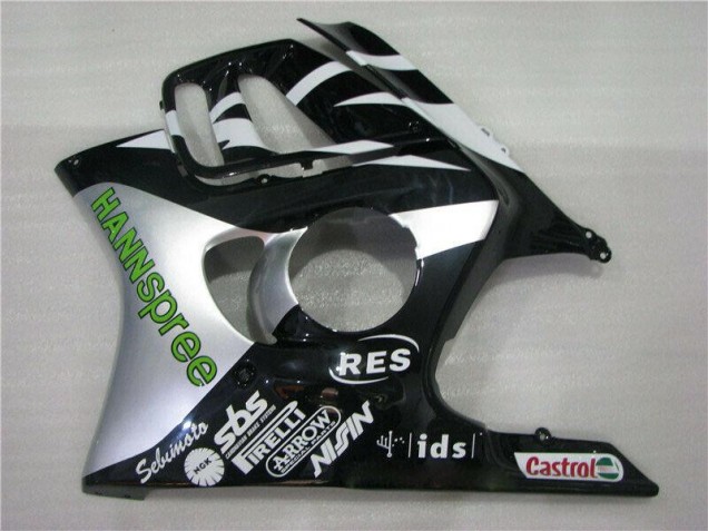 CBR 600 F3 1995-1998 Motorrad Verkleidungen - Weiß Grün Hannspree CBR 600 F3 1995-1998 Motorrad Verkleidungen - Weiß Grün Hannspree