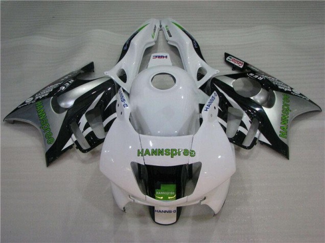 CBR 600 F3 1995-1998 Motorrad Verkleidungen - Weiß Grün Hannspree CBR 600 F3 1995-1998 Motorrad Verkleidungen - Weiß Grün Hannspree