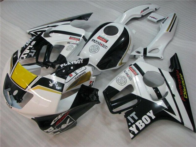 CBR 600 F3 1995-1998 Motorrad Verkleidungen - Weiß Schwarz Playboy CBR 600 F3 1995-1998 Motorrad Verkleidungen - Weiß Schwarz Playboy