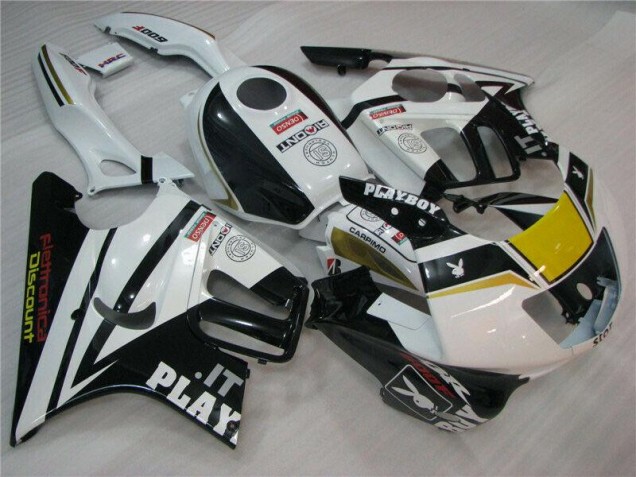 CBR 600 F3 1995-1998 Motorrad Verkleidungen - Weiß Schwarz Playboy CBR 600 F3 1995-1998 Motorrad Verkleidungen - Weiß Schwarz Playboy