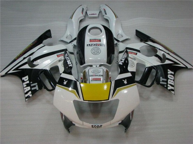CBR 600 F3 1995-1998 Motorrad Verkleidungen - Weiß Schwarz Playboy CBR 600 F3 1995-1998 Motorrad Verkleidungen - Weiß Schwarz Playboy