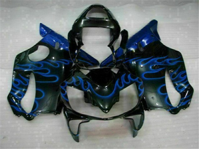 CBR 600 F4i 2001-2003 Motorrad Verkleidungen - Blau Flammen CBR 600 F4i 2001-2003 Motorrad Verkleidungen - Blau Flammen