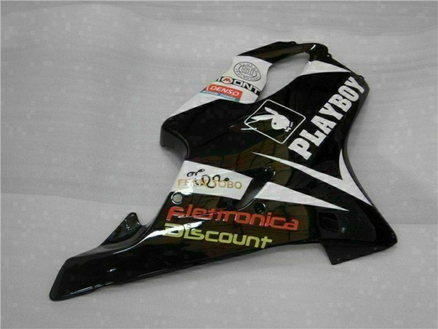 CBR 600 F4i 2001-2003 Motorrad Verkleidungen - Gelb Silber Schwarz Playboy CBR 600 F4i 2001-2003 Motorrad Verkleidungen - Gelb Silber Schwarz Playboy