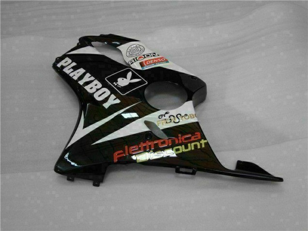 CBR 600 F4i 2001-2003 Motorrad Verkleidungen - Gelb Silber Schwarz Playboy CBR 600 F4i 2001-2003 Motorrad Verkleidungen - Gelb Silber Schwarz Playboy