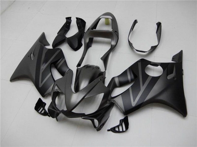 CBR 600 F4i 2001-2003 Motorrad Verkleidungen - Matt Schwarz Grau CBR 600 F4i 2001-2003 Motorrad Verkleidungen - Matt Schwarz Grau