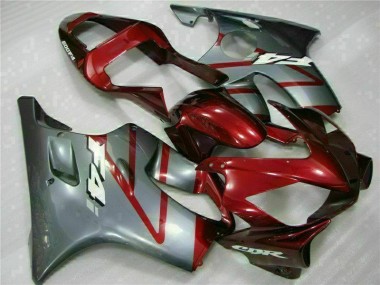 CBR 600 F4i 2001-2003 Motorrad Verkleidungen - Rot Silber