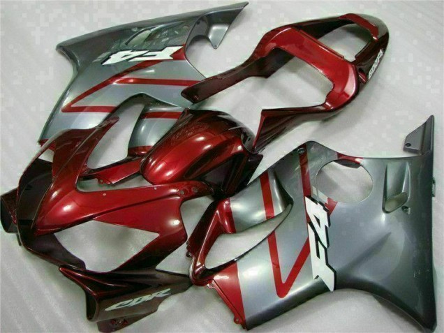 CBR 600 F4i 2001-2003 Motorrad Verkleidungen - Rot Silber CBR 600 F4i 2001-2003 Motorrad Verkleidungen - Rot Silber