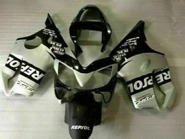 CBR 600 F4i 2001-2003 Motorrad Verkleidungen - Schwarz Silber Repsol