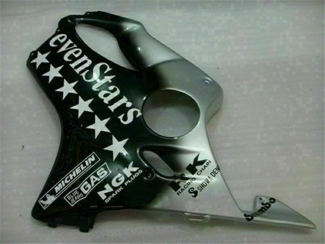 CBR 600 F4i 2001-2003 Motorrad Verkleidungen - Schwarz Silber SevenStarss CBR 600 F4i 2001-2003 Motorrad Verkleidungen - Schwarz Silber SevenStarss