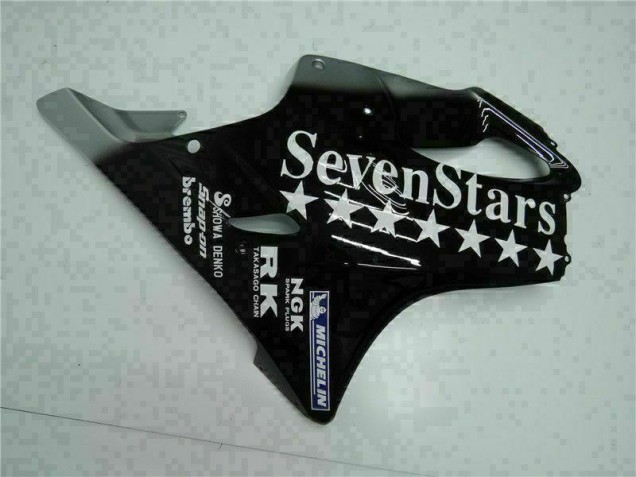 CBR 600 F4i 2001-2003 Motorrad Verkleidungen - Schwarz Weißes SevenStarss CBR 600 F4i 2001-2003 Motorrad Verkleidungen - Schwarz Weißes SevenStarss