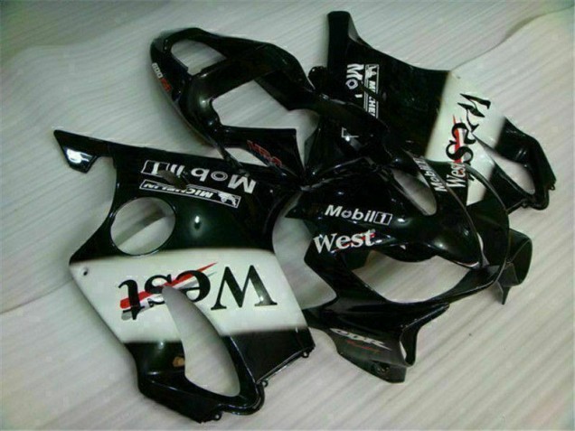 CBR 600 F4i 2001-2003 Motorrad Verkleidungen - Weiß Schwarz West CBR 600 F4i 2001-2003 Motorrad Verkleidungen - Weiß Schwarz West