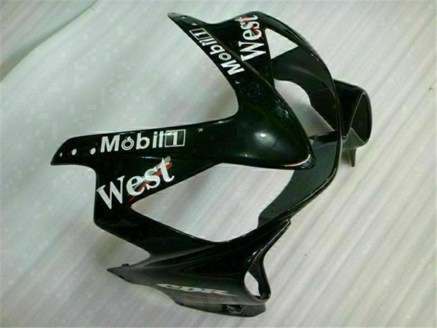CBR 600 F4i 2001-2003 Motorrad Verkleidungen - Weiß Schwarz West CBR 600 F4i 2001-2003 Motorrad Verkleidungen - Weiß Schwarz West