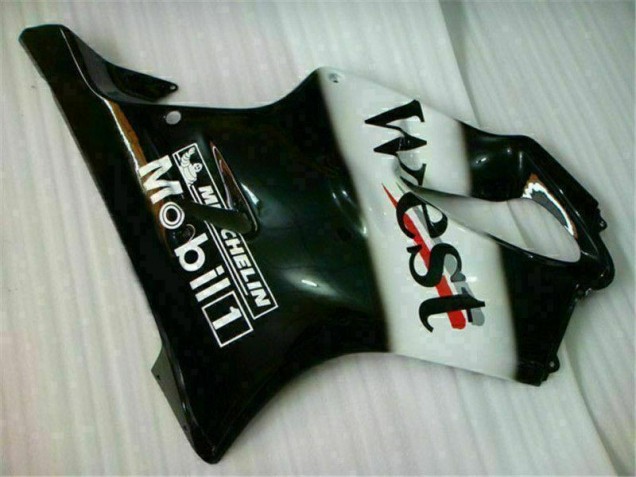 CBR 600 F4i 2001-2003 Motorrad Verkleidungen - Weiß Schwarz West CBR 600 F4i 2001-2003 Motorrad Verkleidungen - Weiß Schwarz West