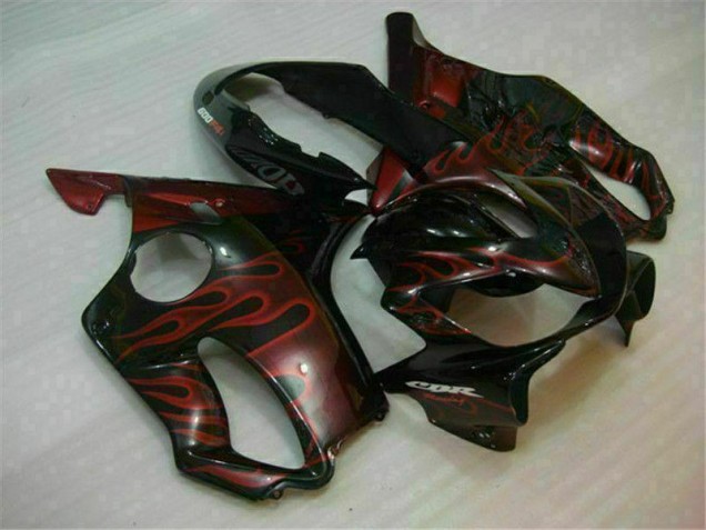 CBR 600 F4i 2004-2007 Motorrad Verkleidungen - Rot Flamme CBR 600 F4i 2004-2007 Motorrad Verkleidungen - Rot Flamme