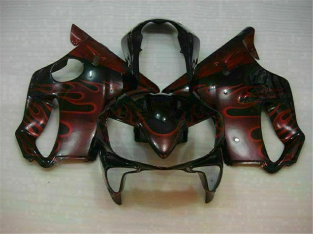 CBR 600 F4i 2004-2007 Motorrad Verkleidungen - Rot Flamme CBR 600 F4i 2004-2007 Motorrad Verkleidungen - Rot Flamme