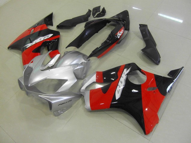 CBR 600 F4i 2004-2007 Motorrad Verkleidungen - Schwarz Rot Silber CBR 600 F4i 2004-2007 Motorrad Verkleidungen - Schwarz Rot Silber