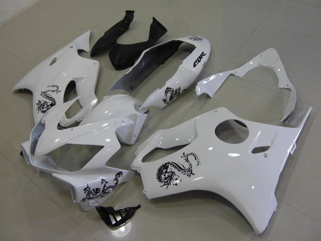 CBR 600 F4i 2004-2007 Motorrad Verkleidungen - Weiß mit Schwarz Dragon CBR 600 F4i 2004-2007 Motorrad Verkleidungen - Weiß mit Schwarz Dragon