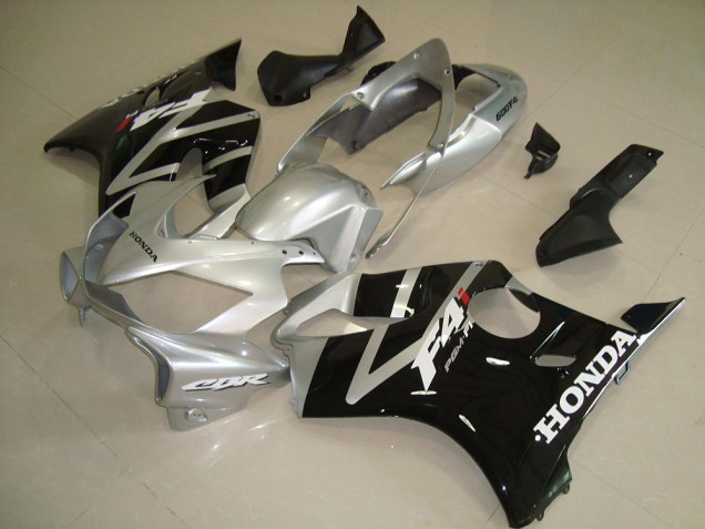 CBR 600 F4i 2004-2007 Motorrad Vollverkleidung - Schwarz Silber CBR 600 F4i 2004-2007 Motorrad Vollverkleidung - Schwarz Silber