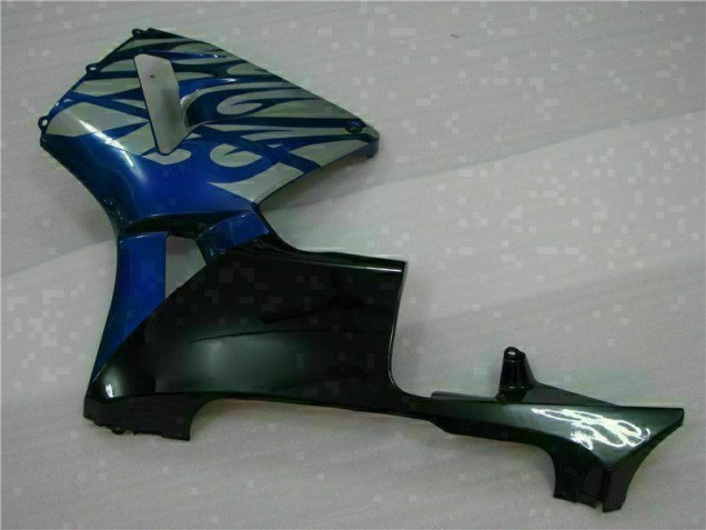 CBR 600 RR 2003-2004 Motorrad Verkleidungen - Blau mit silberner Flamme CBR 600 RR 2003-2004 Motorrad Verkleidungen - Blau mit silberner Flamme