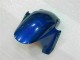 CBR 600 RR 2003-2004 Motorrad Verkleidungen - Blau mit silberner Flamme CBR 600 RR 2003-2004 Motorrad Verkleidungen - Blau mit silberner Flamme
