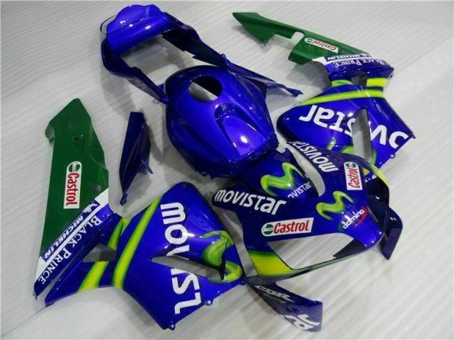 CBR 600 RR 2003-2004 Motorrad Verkleidungen - BlauGrün Movistar Castrol CBR 600 RR 2003-2004 Motorrad Verkleidungen - BlauGrün Movistar Castrol