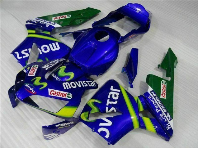 CBR 600 RR 2003-2004 Motorrad Verkleidungen - BlauGrün Movistar Castrol CBR 600 RR 2003-2004 Motorrad Verkleidungen - BlauGrün Movistar Castrol