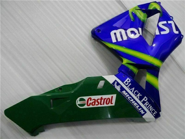 CBR 600 RR 2003-2004 Motorrad Verkleidungen - BlauGrün Movistar Castrol CBR 600 RR 2003-2004 Motorrad Verkleidungen - BlauGrün Movistar Castrol