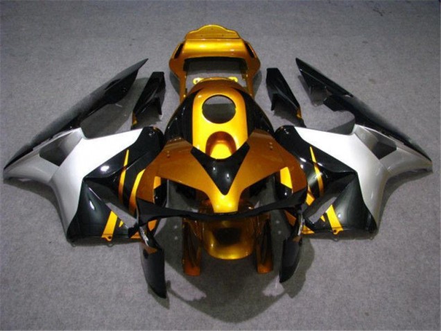 CBR 600 RR 2003-2004 Motorrad Verkleidungen - Gold Silber Schwarz CBR 600 RR 2003-2004 Motorrad Verkleidungen - Gold Silber Schwarz