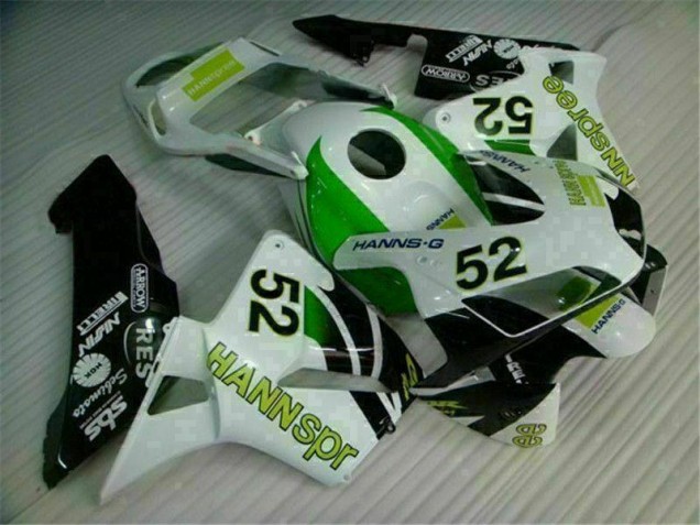 CBR 600 RR 2003-2004 Motorrad Verkleidungen - Grün Weiß Schwarz CBR 600 RR 2003-2004 Motorrad Verkleidungen - Grün Weiß Schwarz